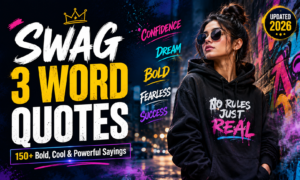 Swag 3 Word Quotes: 150+ Bold, Cool & Powerful Sayings