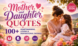Mother and Daughter Quotes: 100+ Heartwarming, Loving & Inspirational Sayings