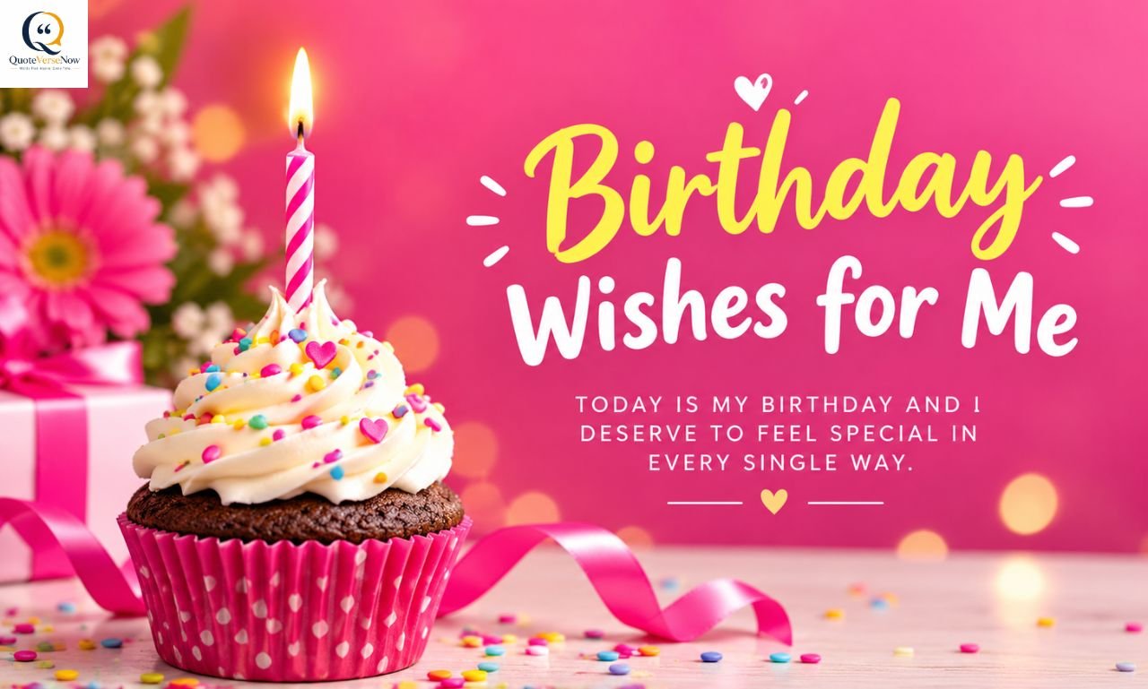 My Birthday Wish for Myself with heartfelt birthday celebration words and a joyful self-love moment.