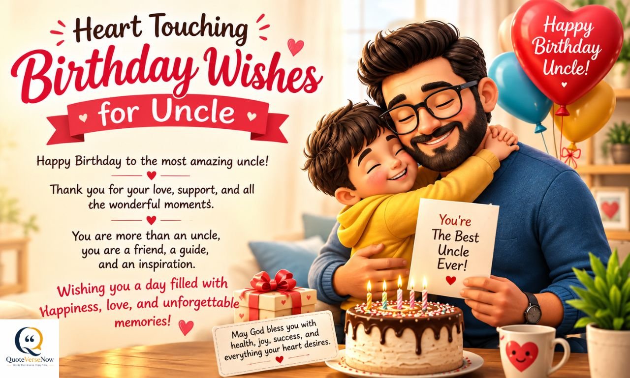 Heart touching birthday wishes for uncle with uncle and nephew celebrating a birthday