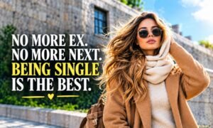 Attitude single quotes about confidence and enjoying single life.